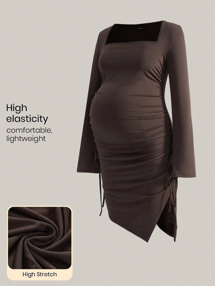 Rochie mini SHEIN, maro