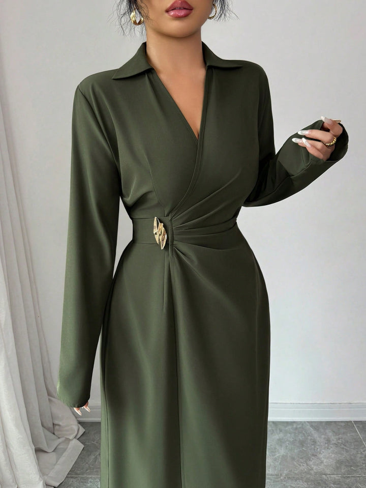 Rochie maxi SHEIN, verde