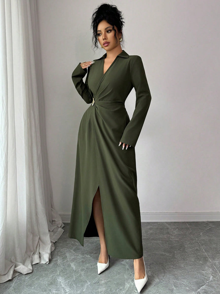 Rochie maxi SHEIN, verde