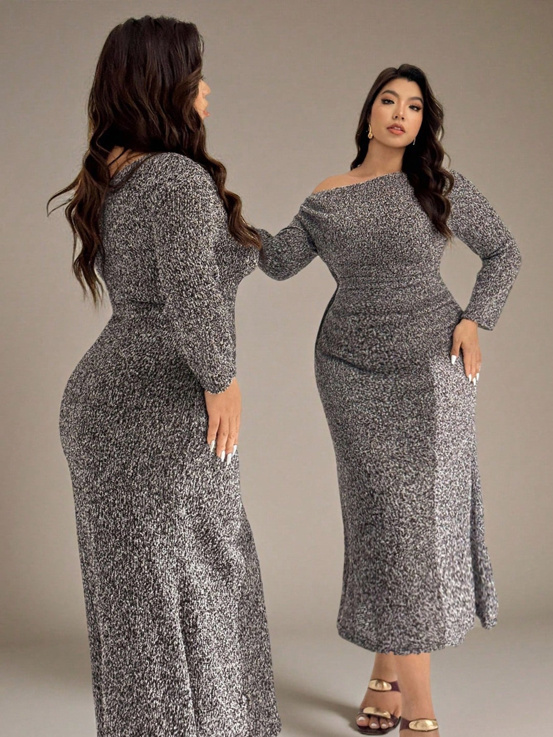 Rochie midi SHEIN, mix culori