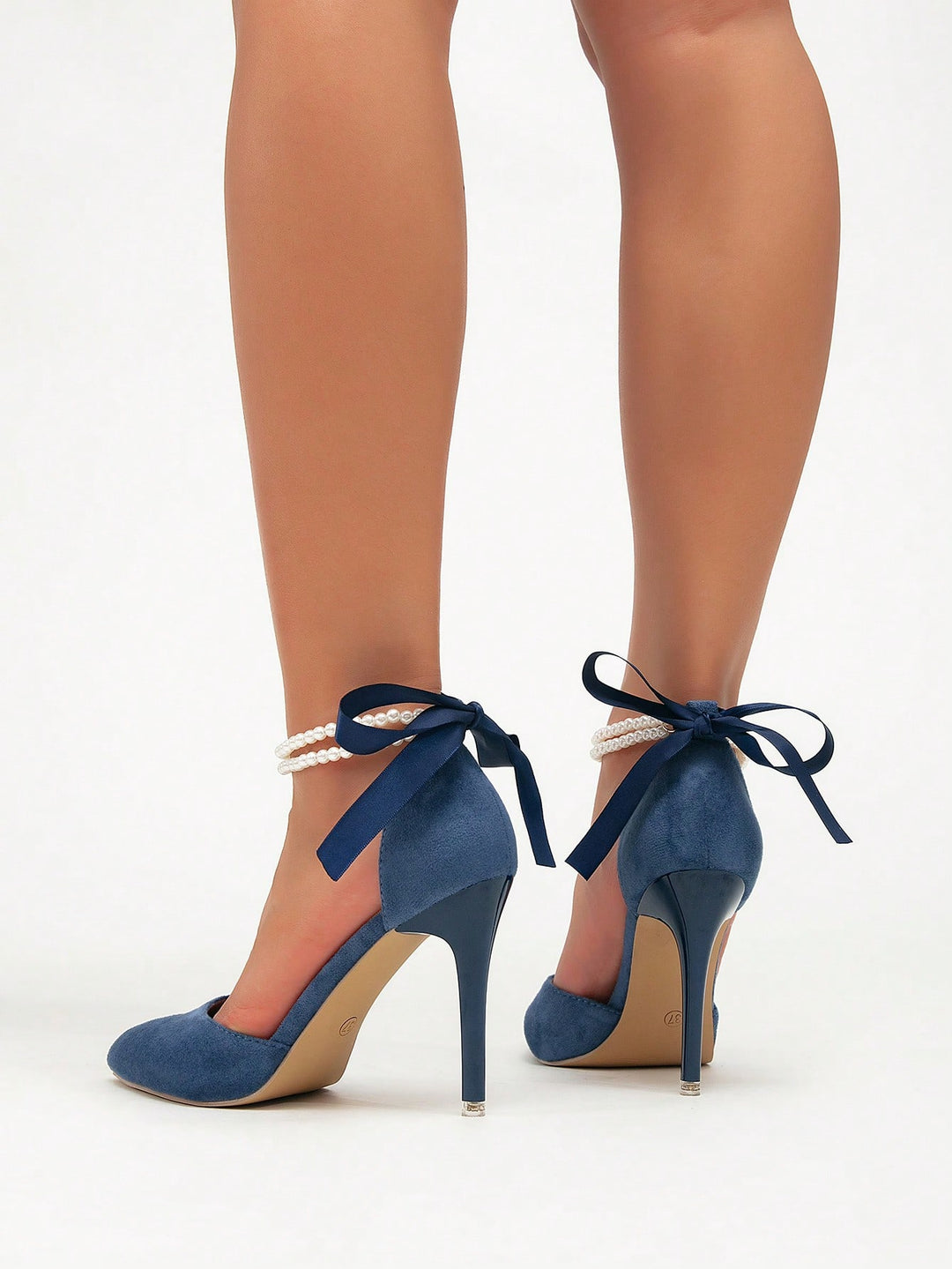 Pantofi cu toc SHEIN, albastru