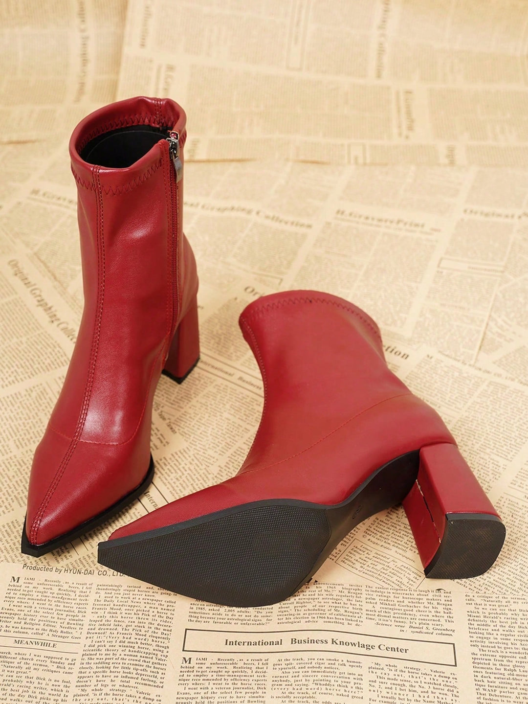 Botine SHEIN, roșu