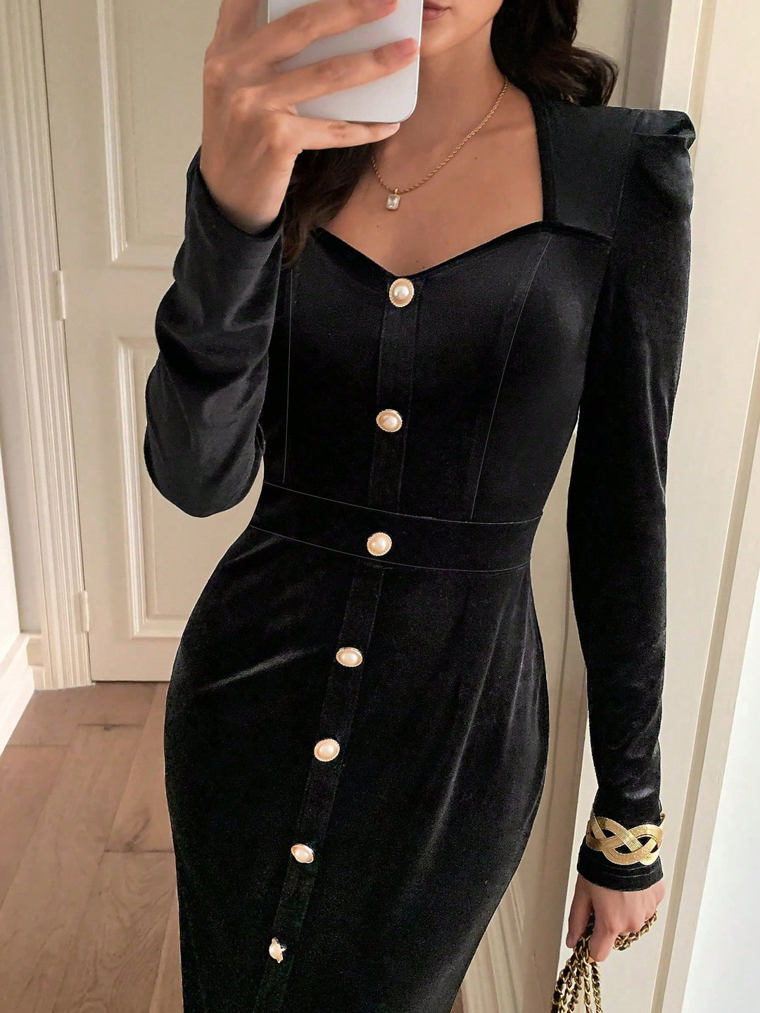Rochie maxi SHEIN, negru