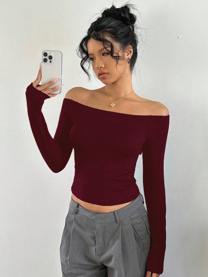 Tricou SHEIN, vișiniu