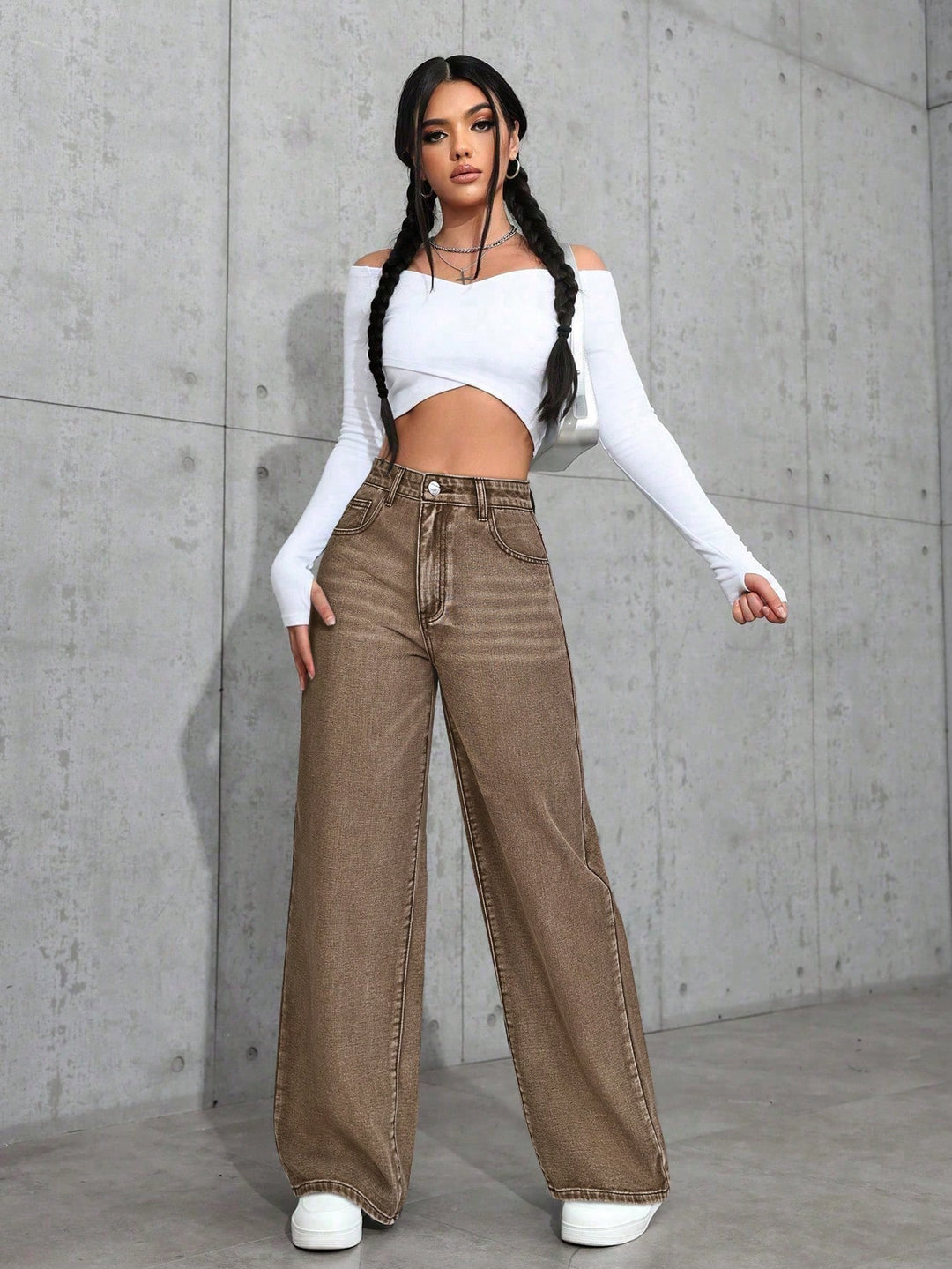 Jeans SHEIN, maro