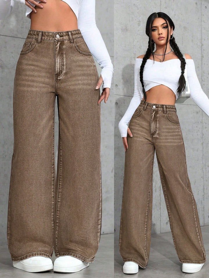 Jeans SHEIN, maro