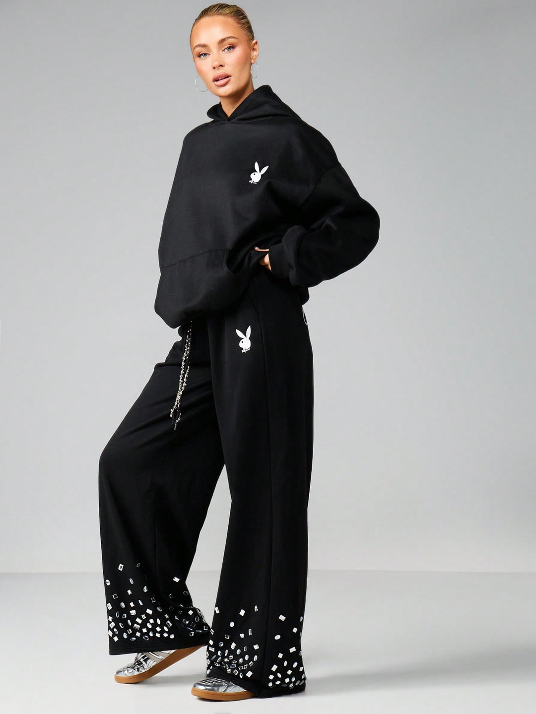 Pantaloni SHEIN, negru