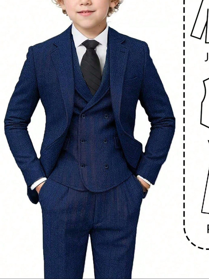 Costum SHEIN, albastru