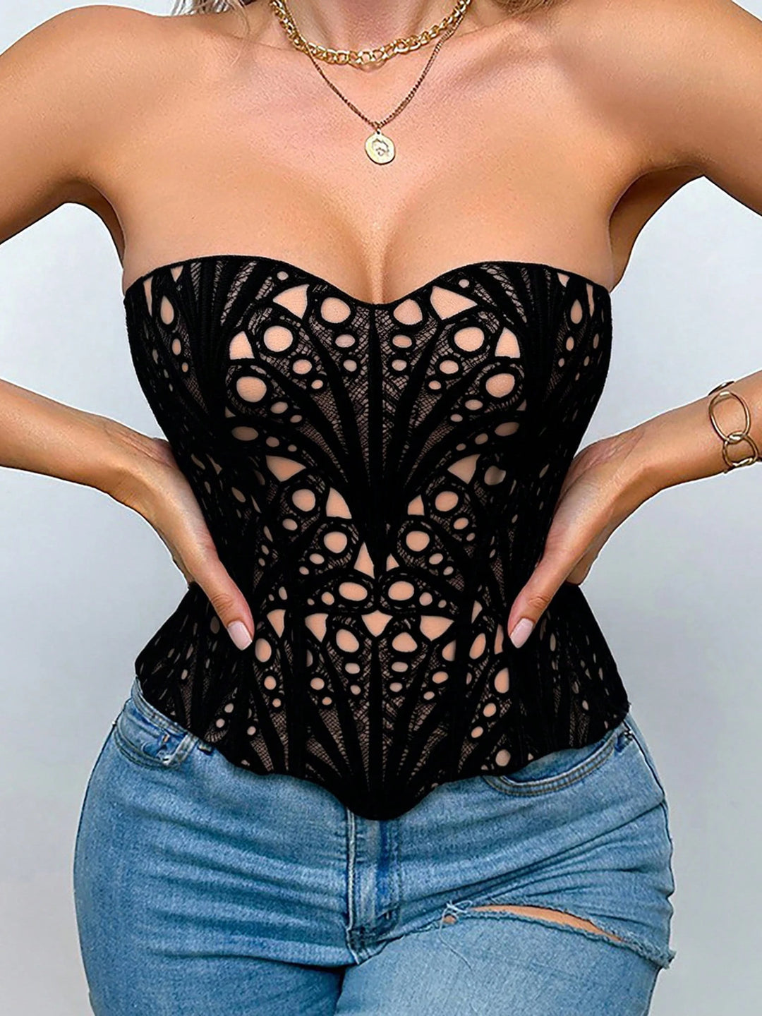 Corset SHEIN, negru