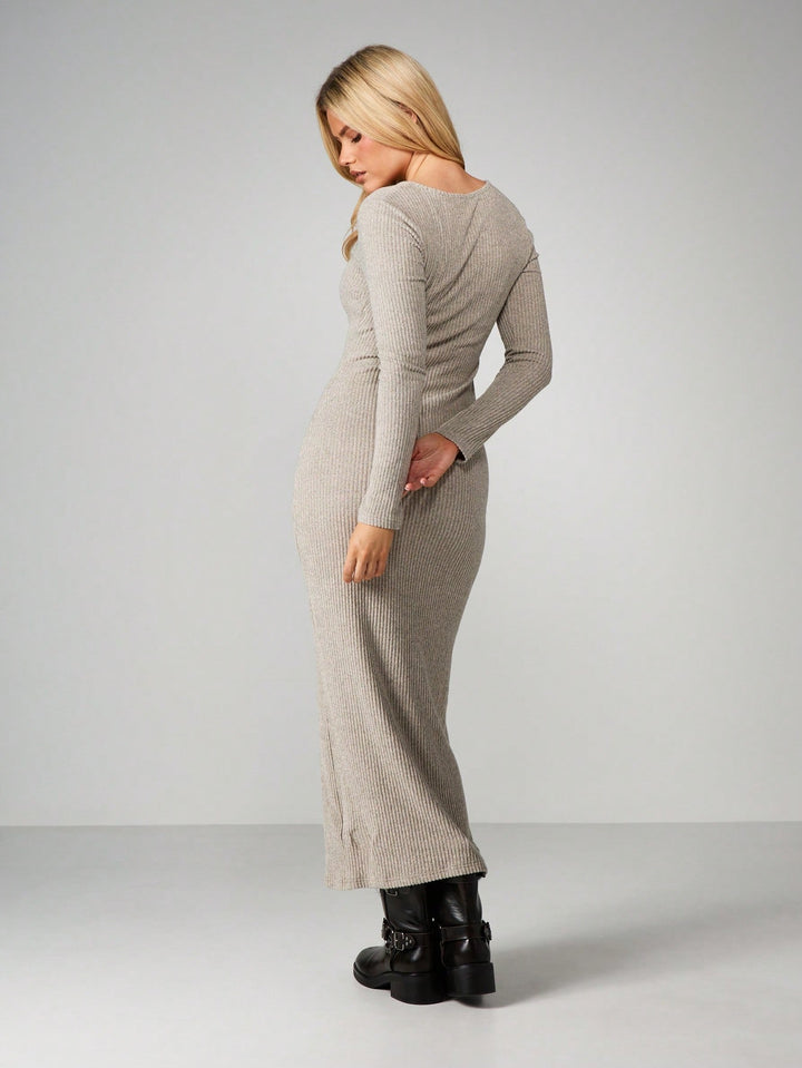 Rochie maxi SHEIN, gri