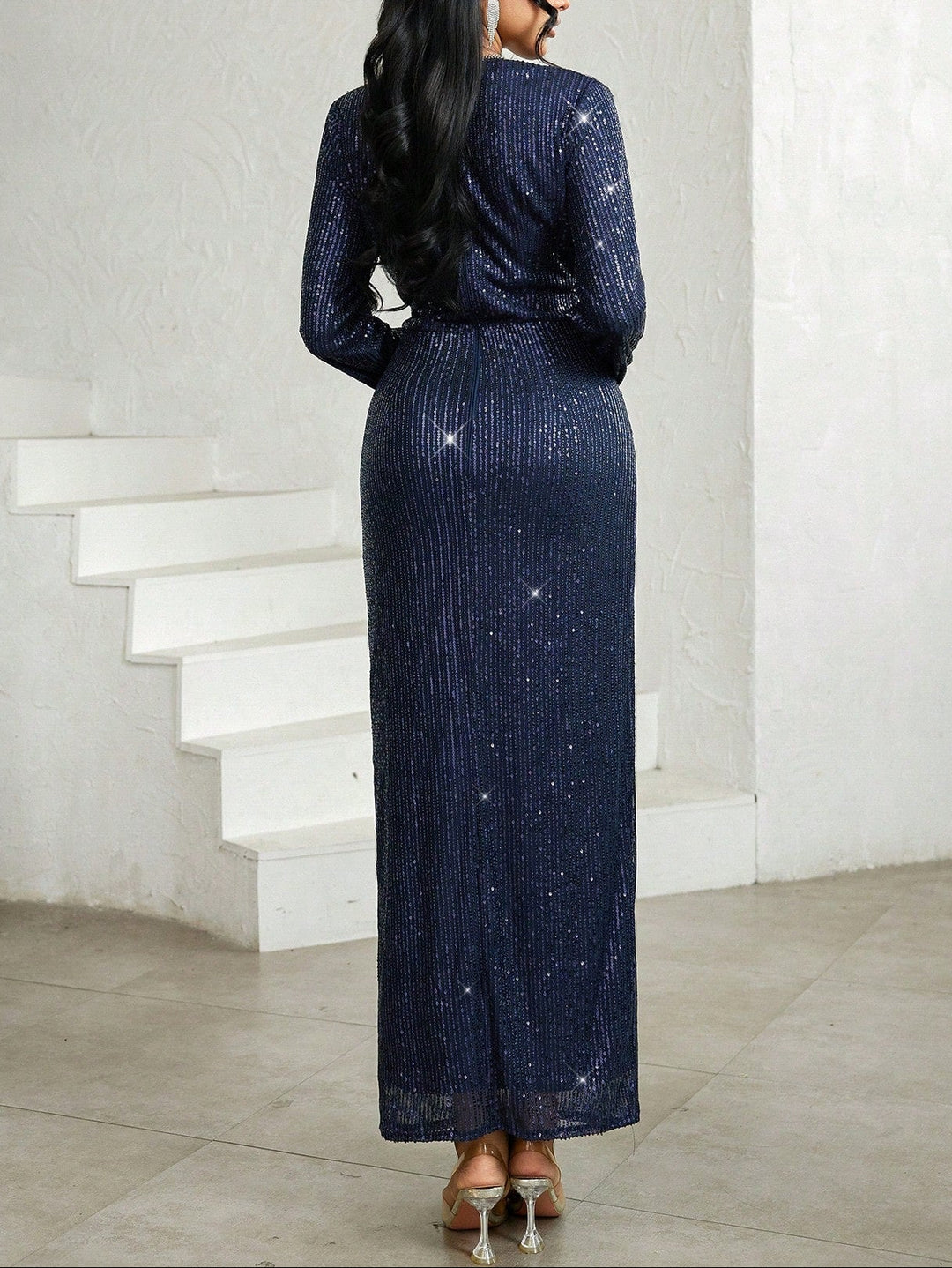 Rochie maxi Shein, albastru