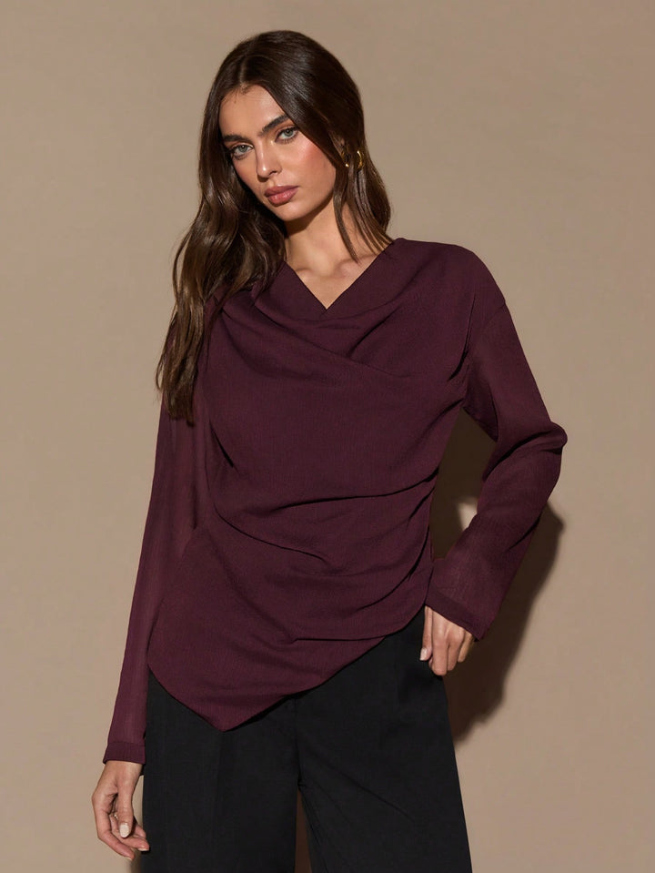 Top SHEIN, vișiniu