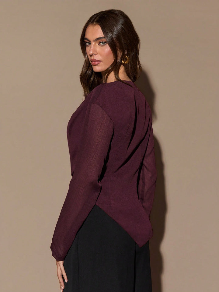 Top SHEIN, vișiniu