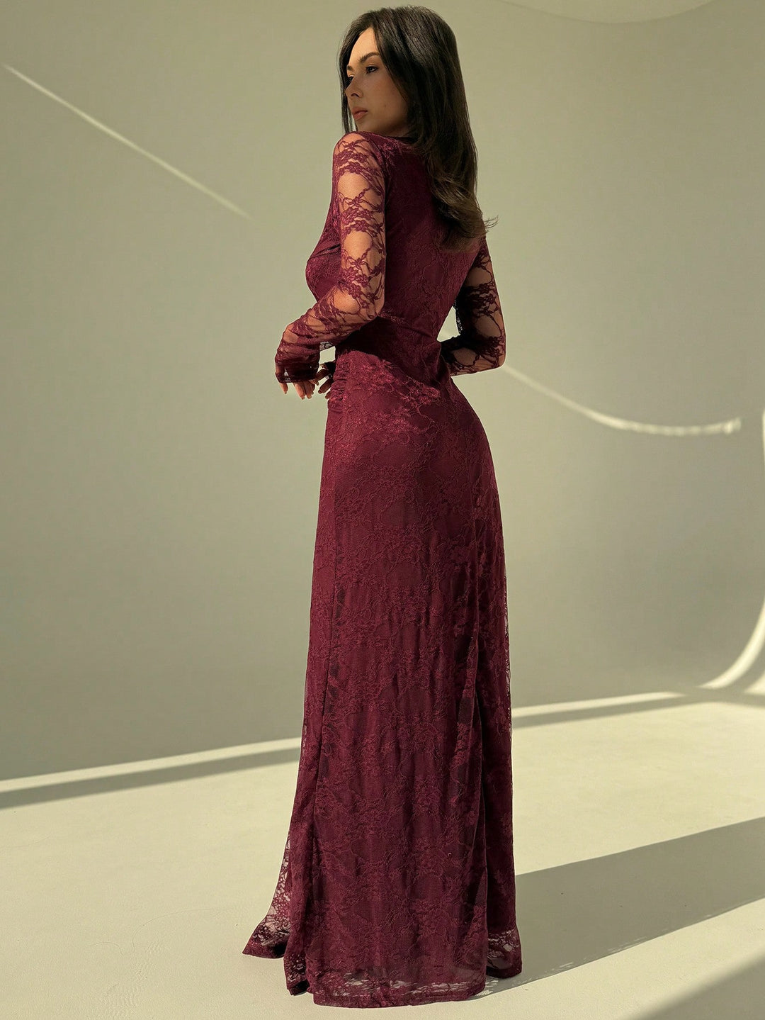 Rochie maxi SHEIN, vișiniu