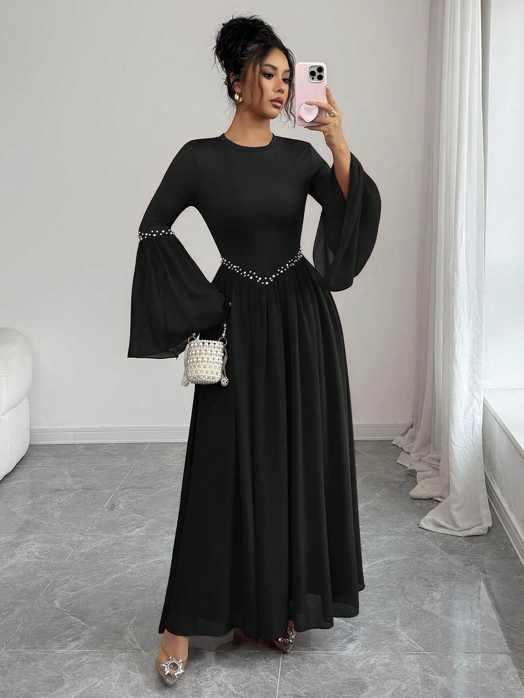 Rochie maxi SHEIN, negru