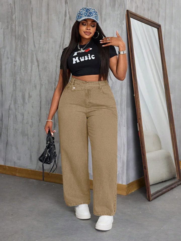 Jeans SHEIN, kaki