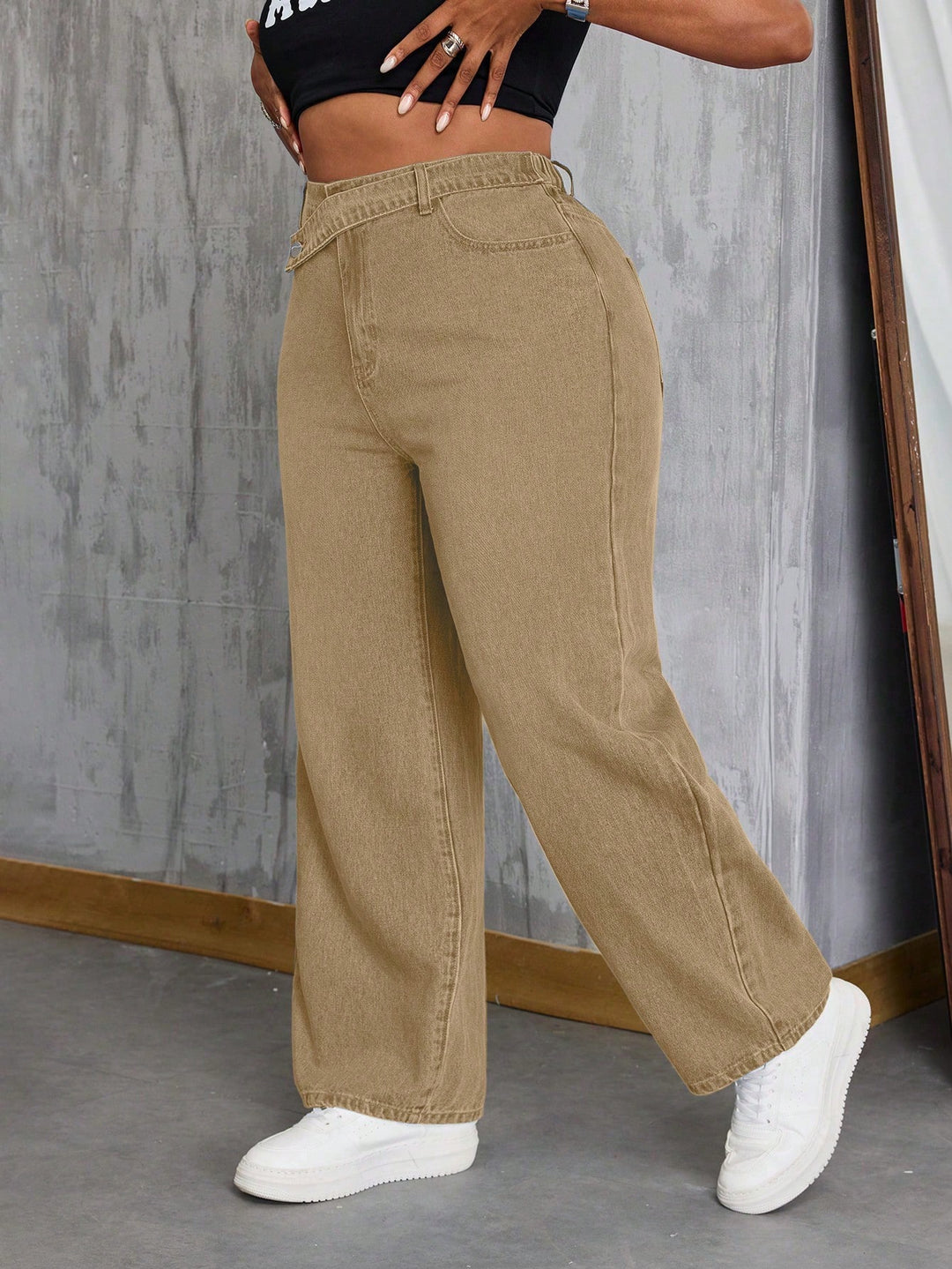 Jeans SHEIN, kaki