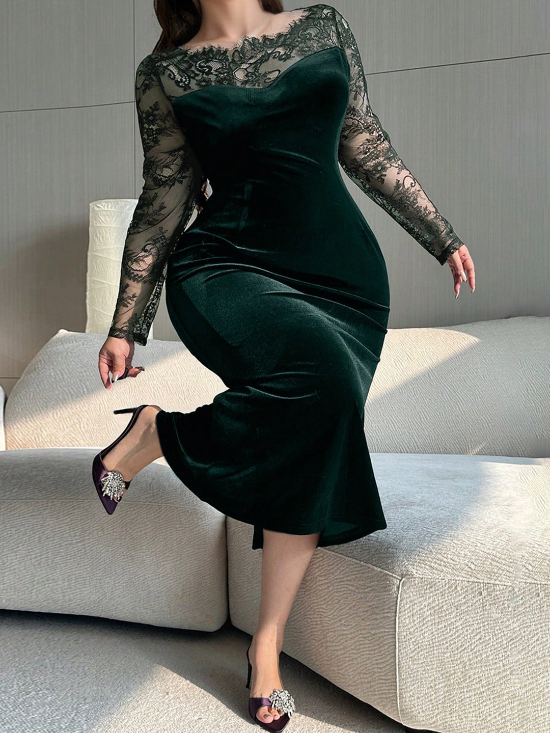 Rochie SHEIN, verde