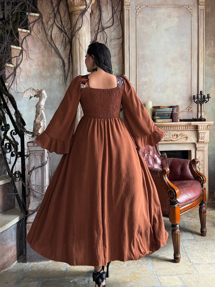 Rochie maxi SHEIN, maro