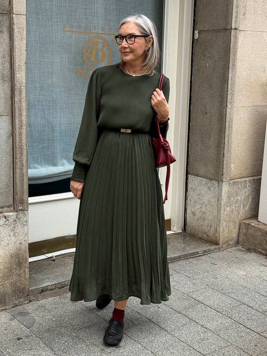 Rochie midi SHEIN, verde