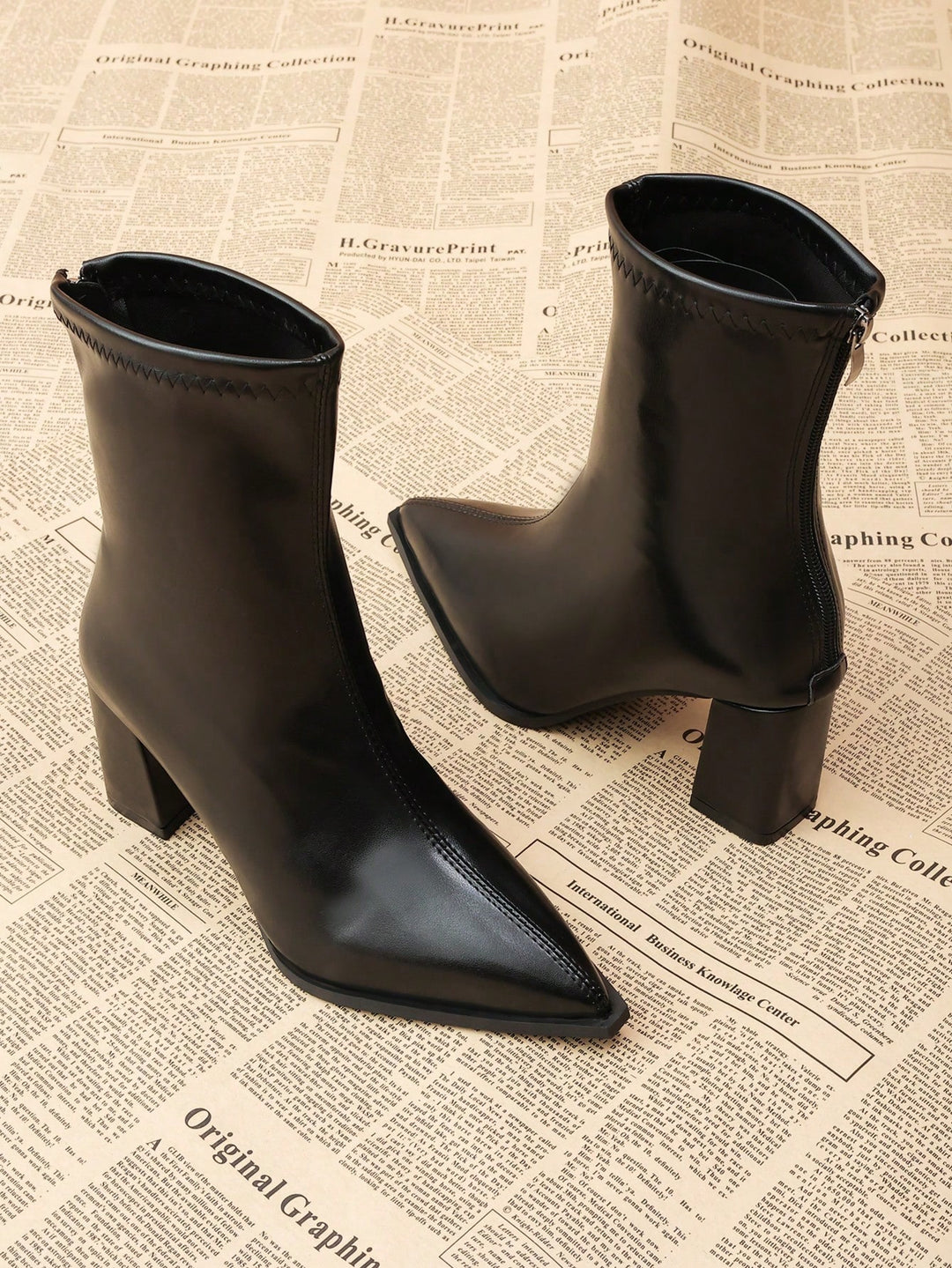 Botine SHEIN, negru