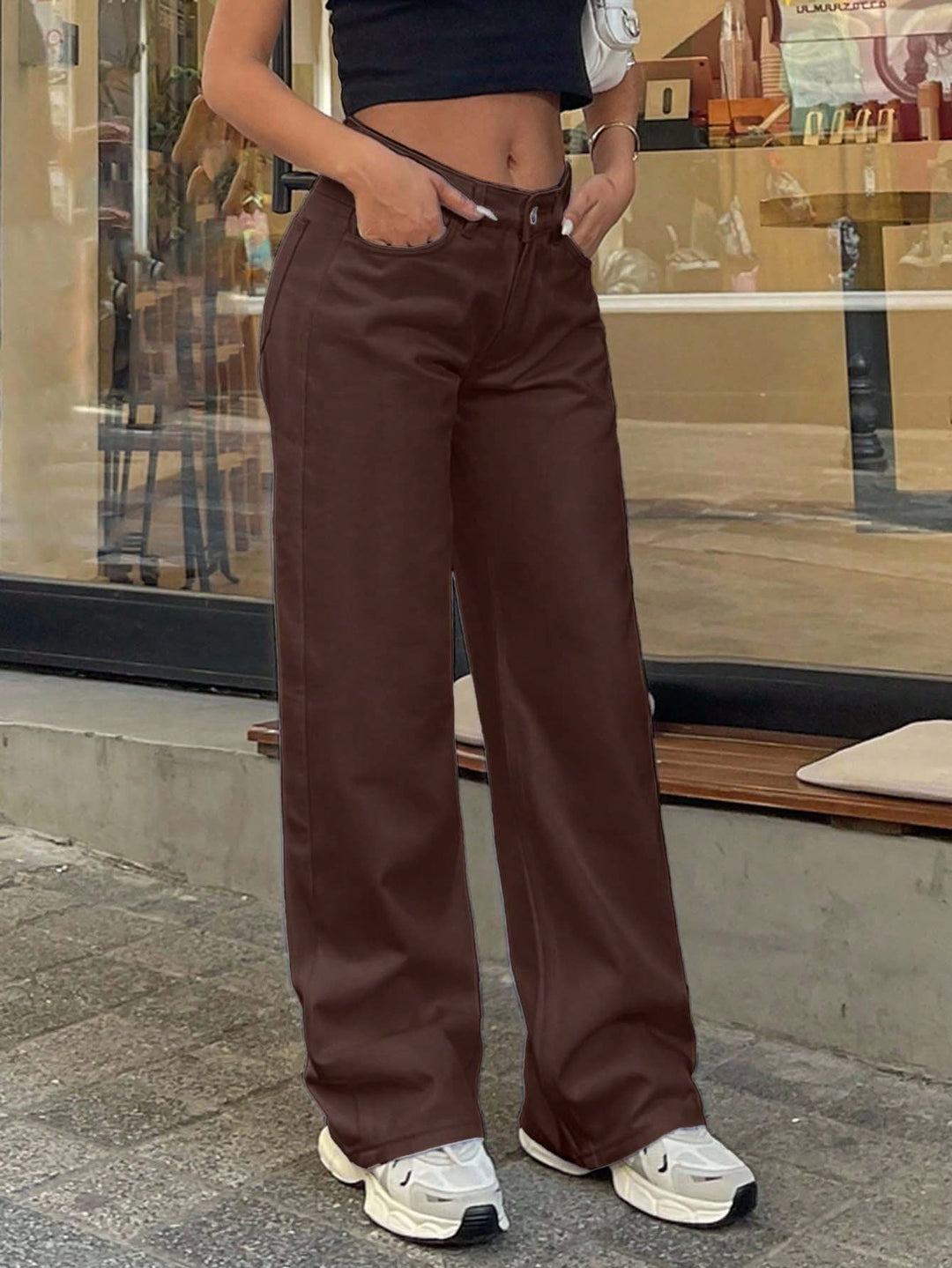 Jeans SHEIN, maro