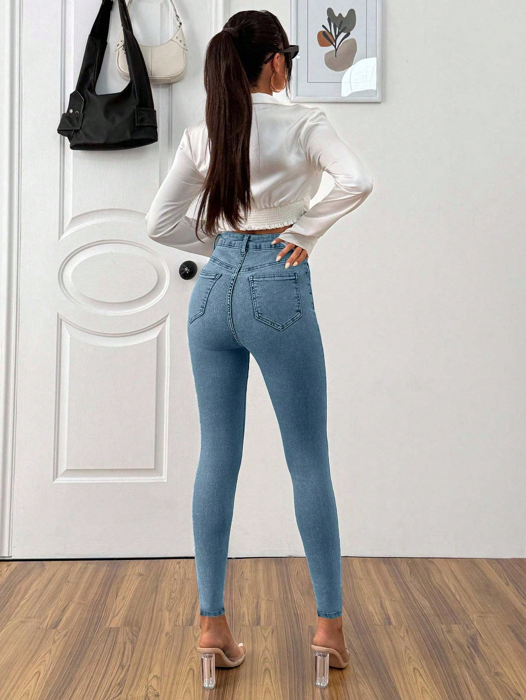 Jeans SHEIN, albastru