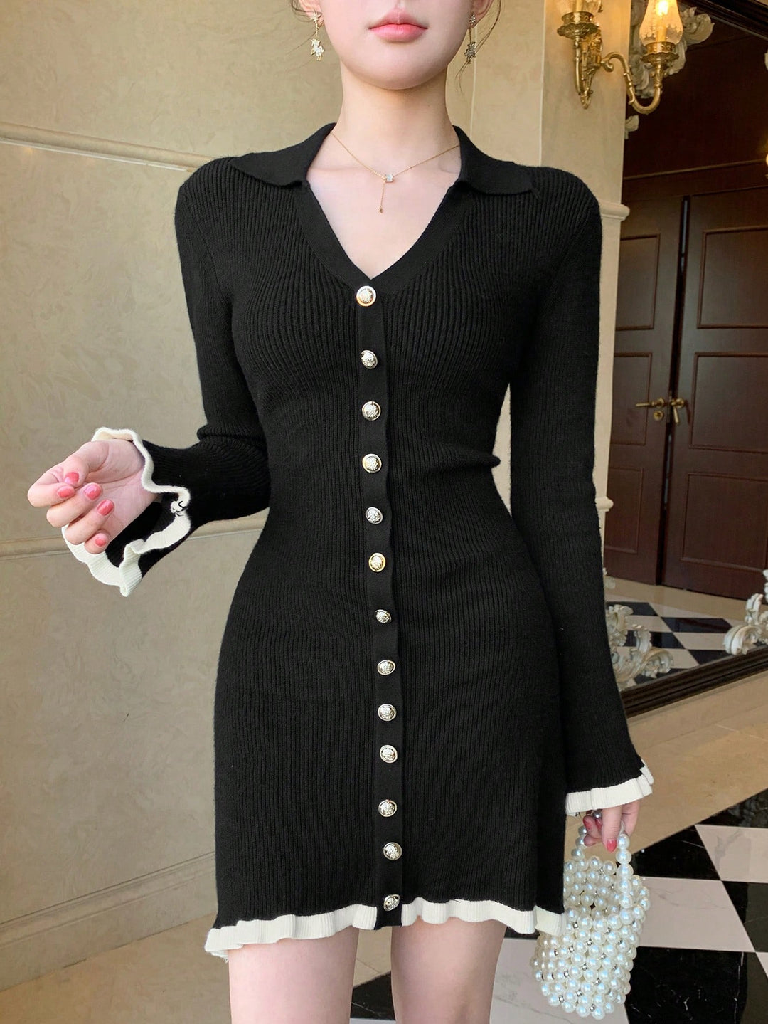 Rochie mini SHEIN, negru