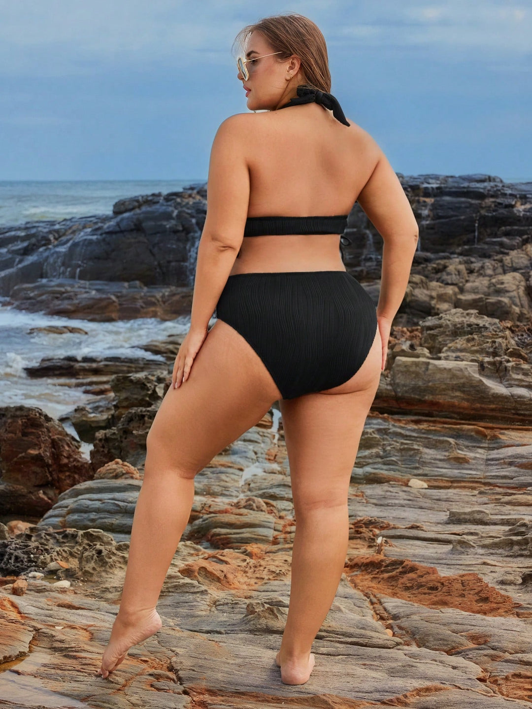 Set bikini de baie SHEIN, negru