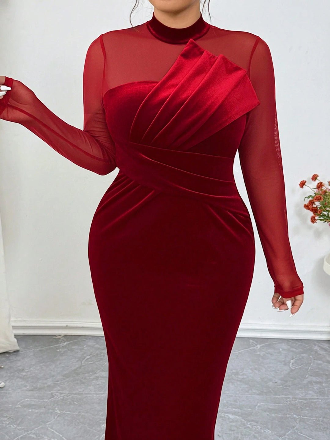 Rochie maxi SHEIN, roșu