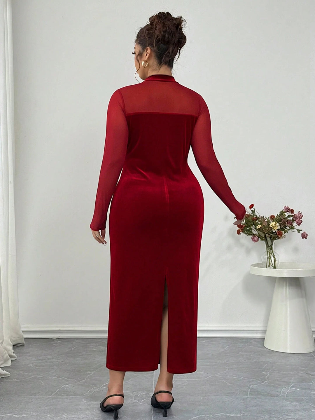 Rochie maxi SHEIN, roșu