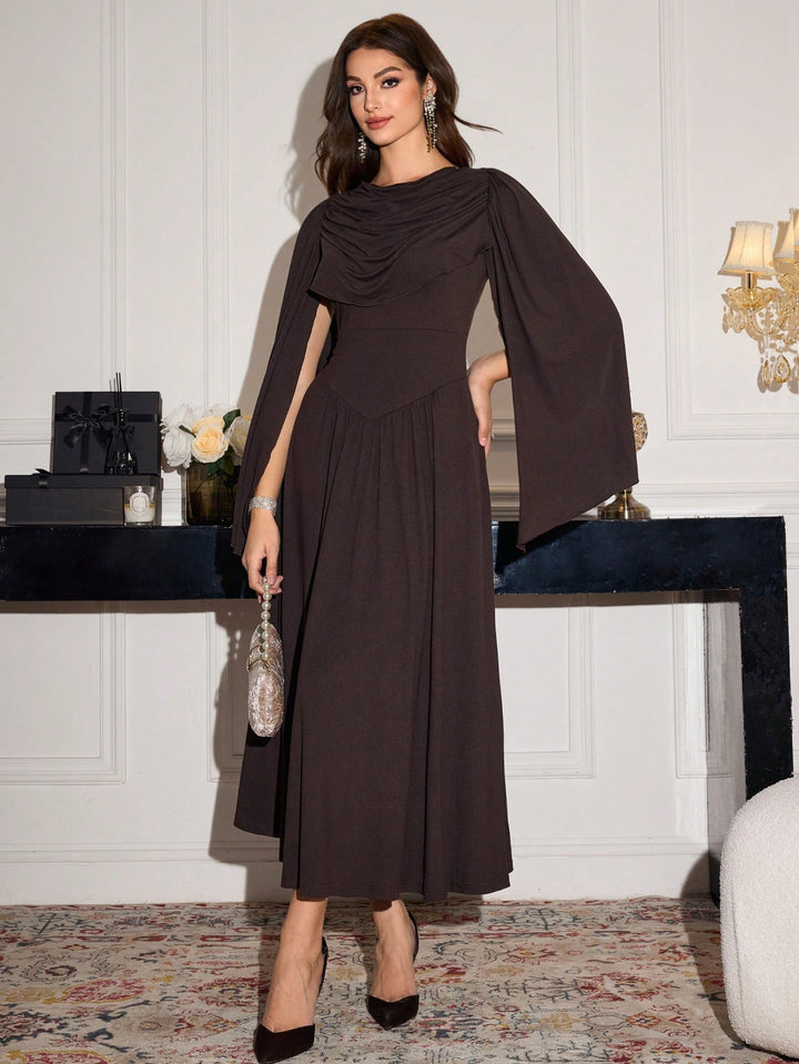 Rochie maxi SHEIN, maro