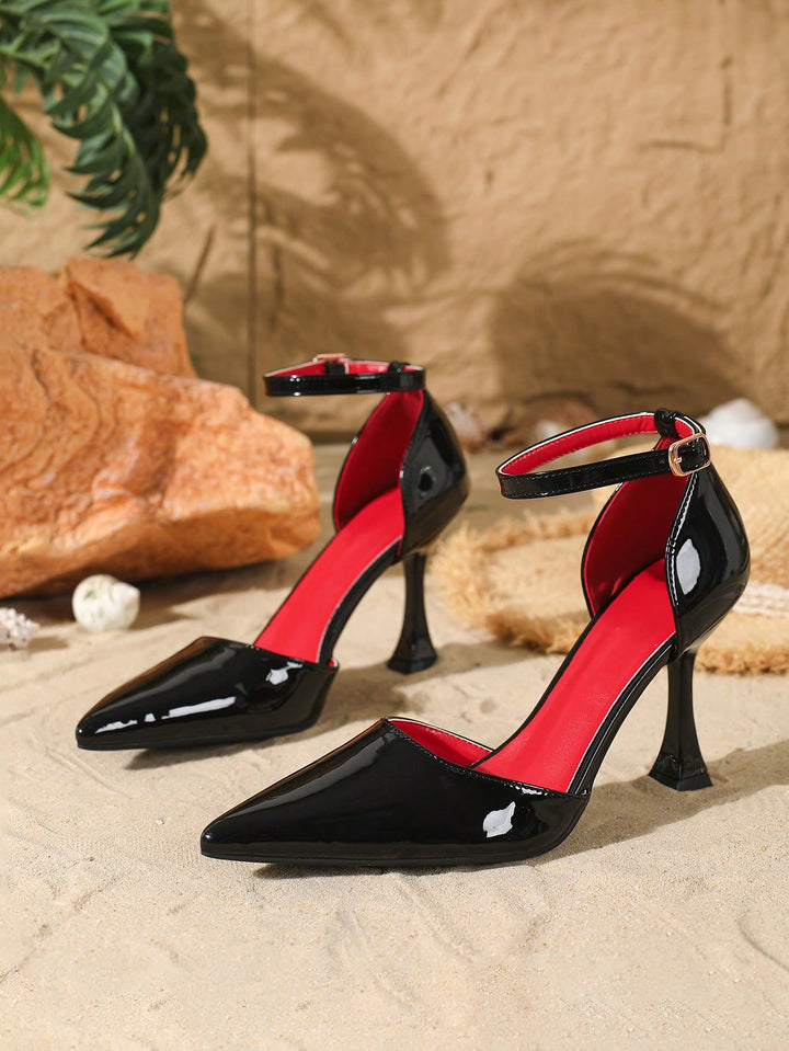 Pantofi cu toc SHEIN, negru