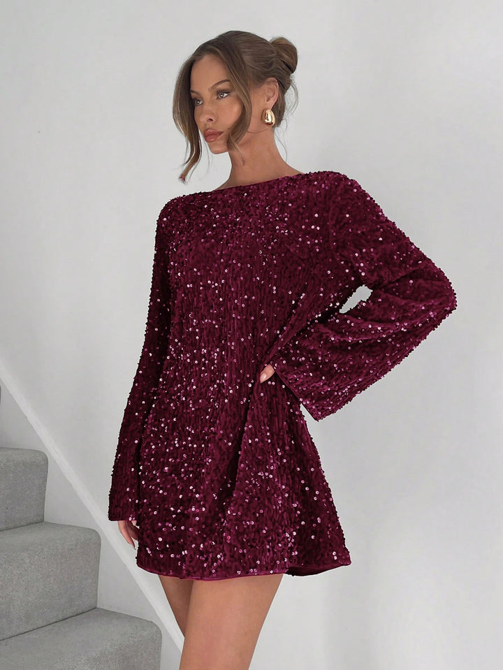 Rochie mini SHEIN, vișiniu