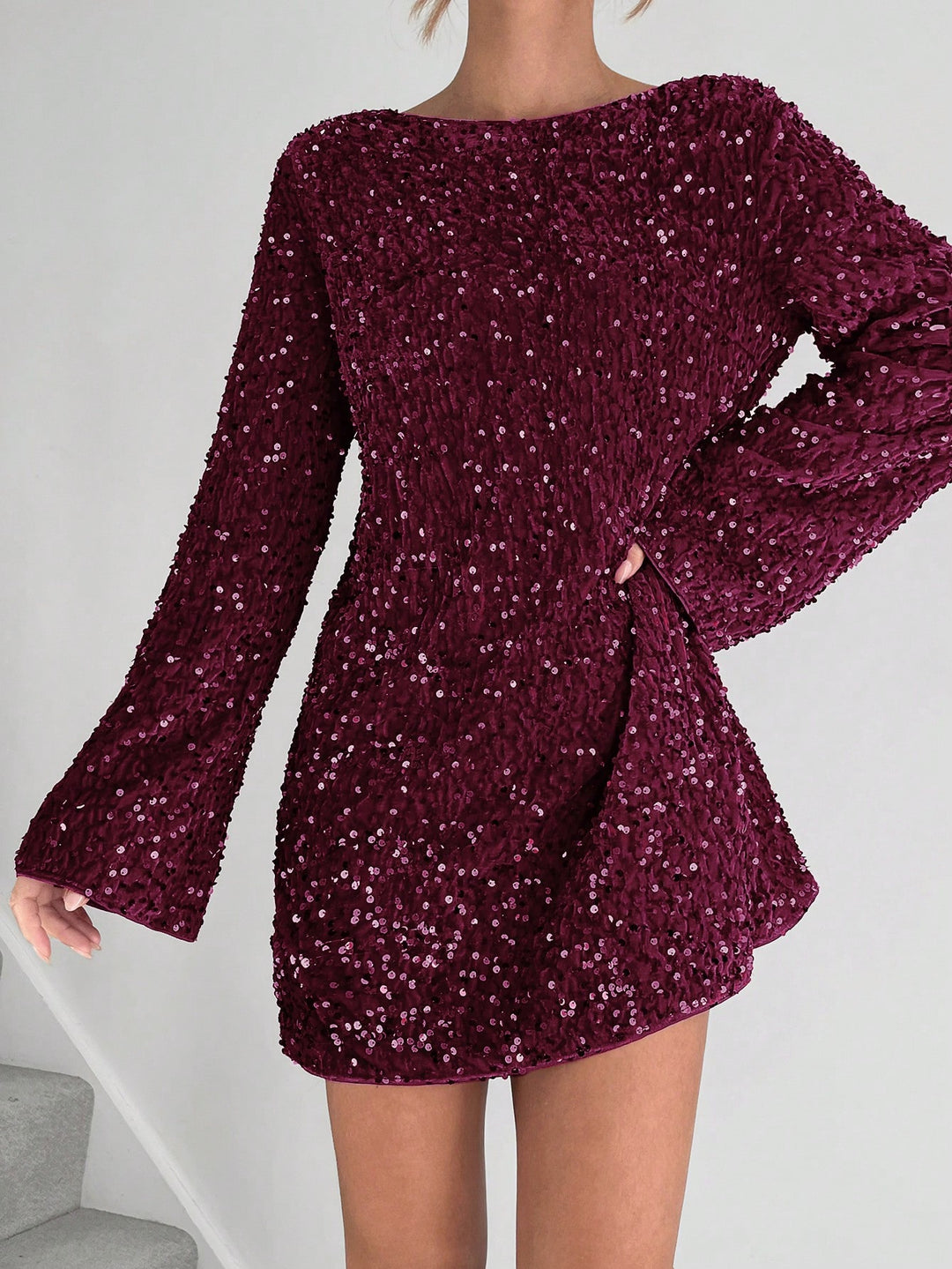 Rochie mini SHEIN, vișiniu