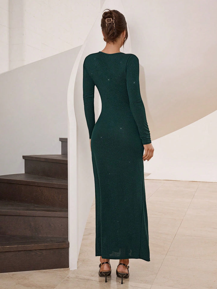 Rochie maxi Shein, verde