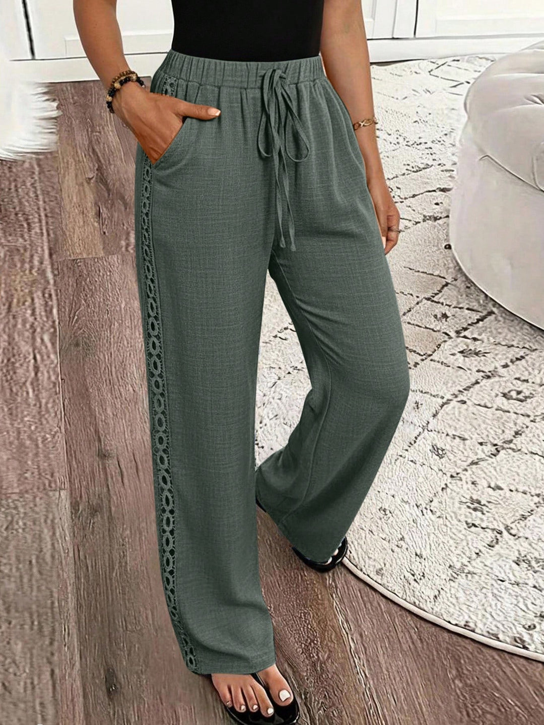 Pantaloni Shein, verde