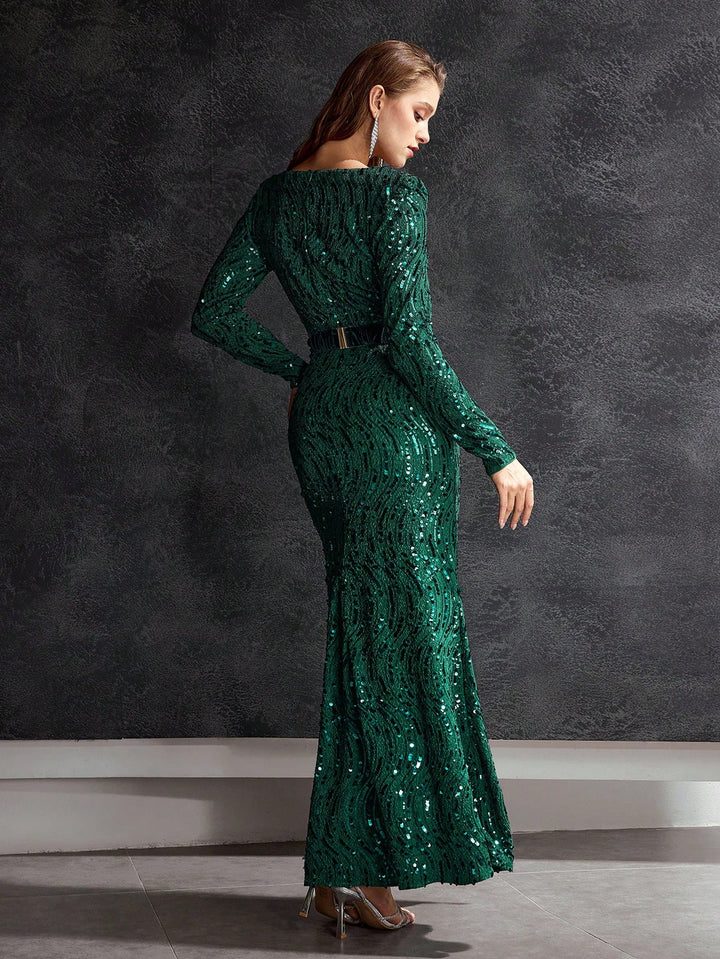 Rochie de ocazie SHEIN, verde