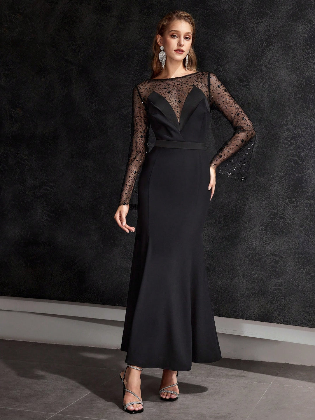 Rochie de ocazie SHEIN, negru