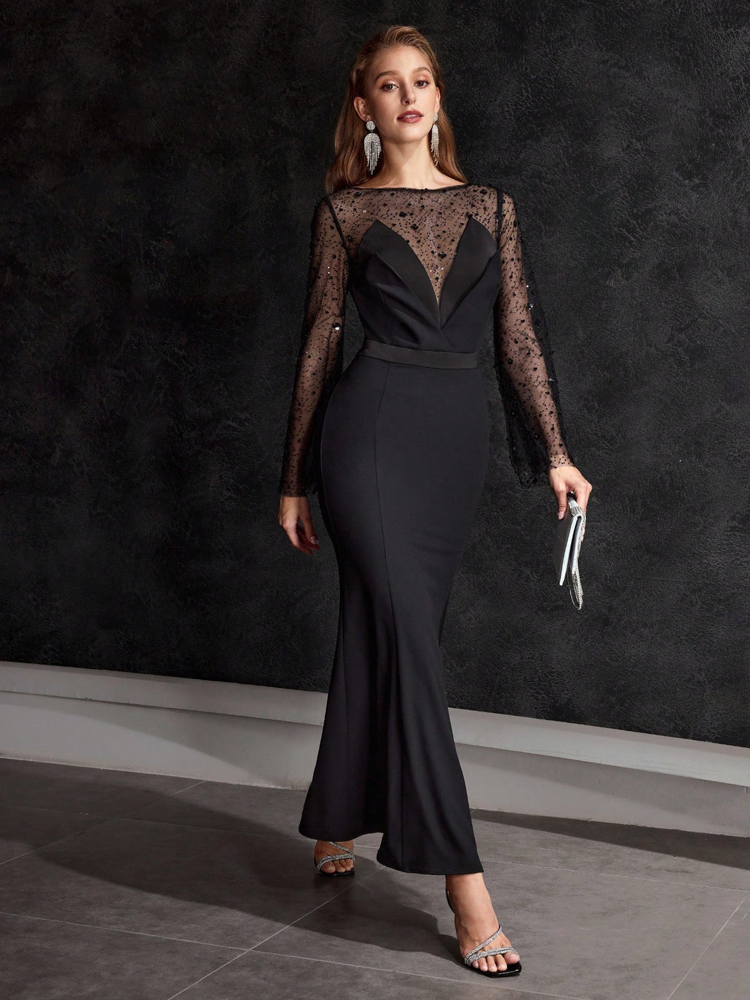 Rochie de ocazie SHEIN, negru