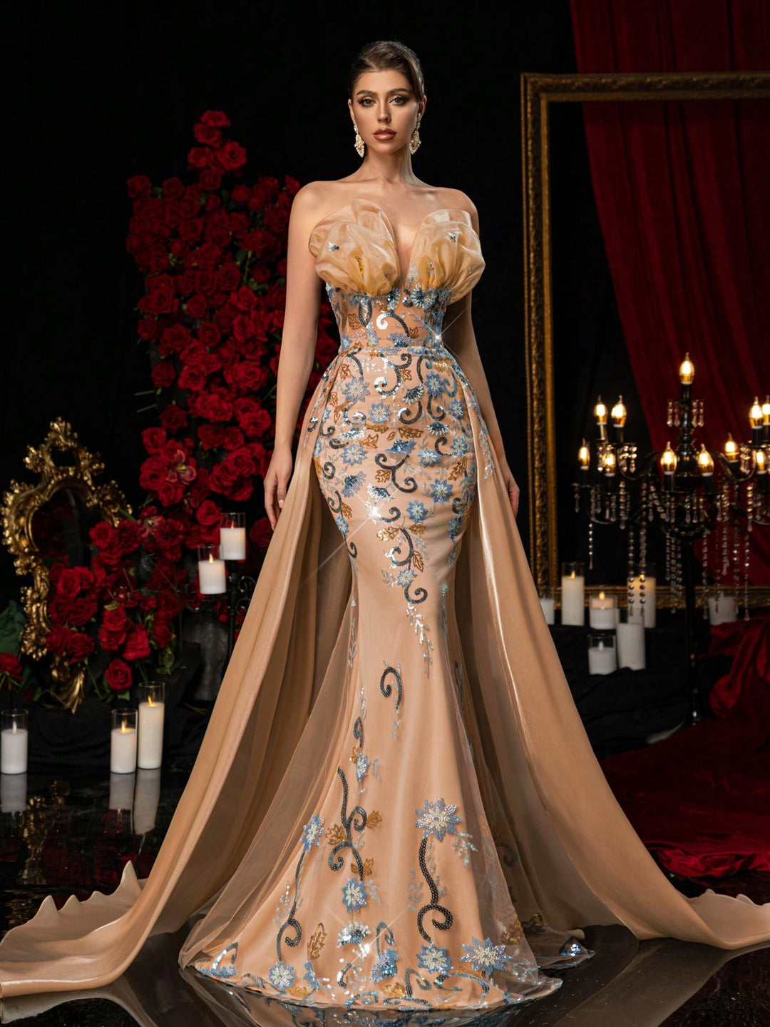 Rochie SHEIN, kaki