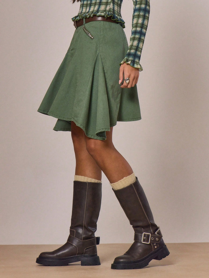 Fustă mini SHEIN, verde