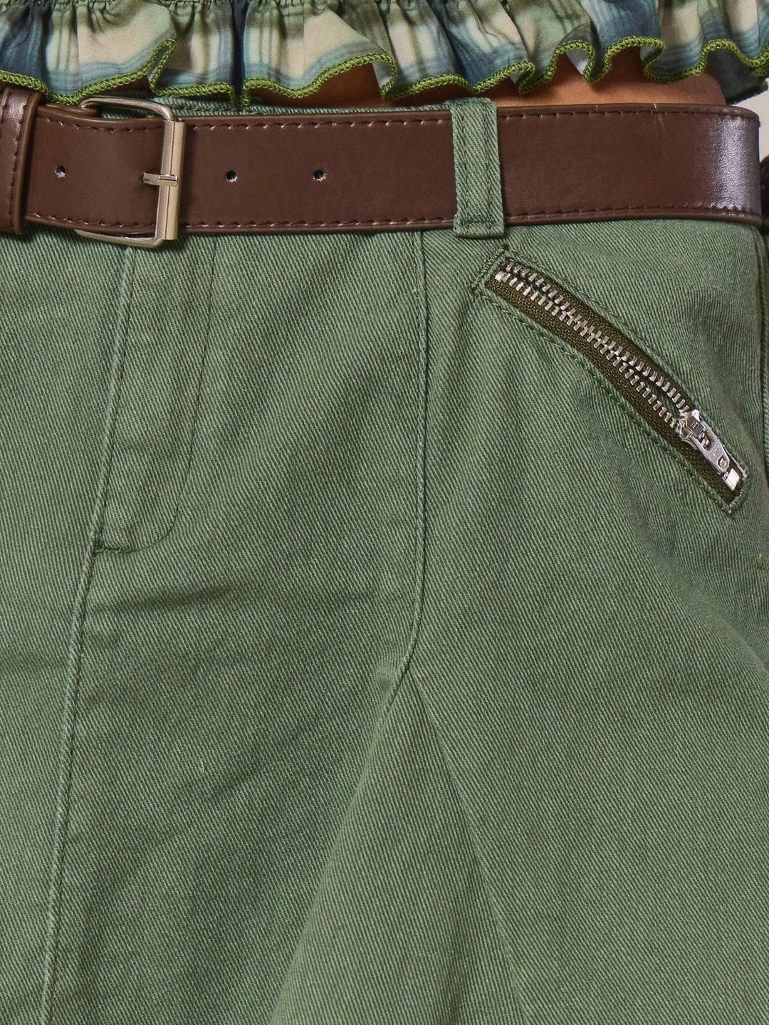 Fustă mini SHEIN, verde