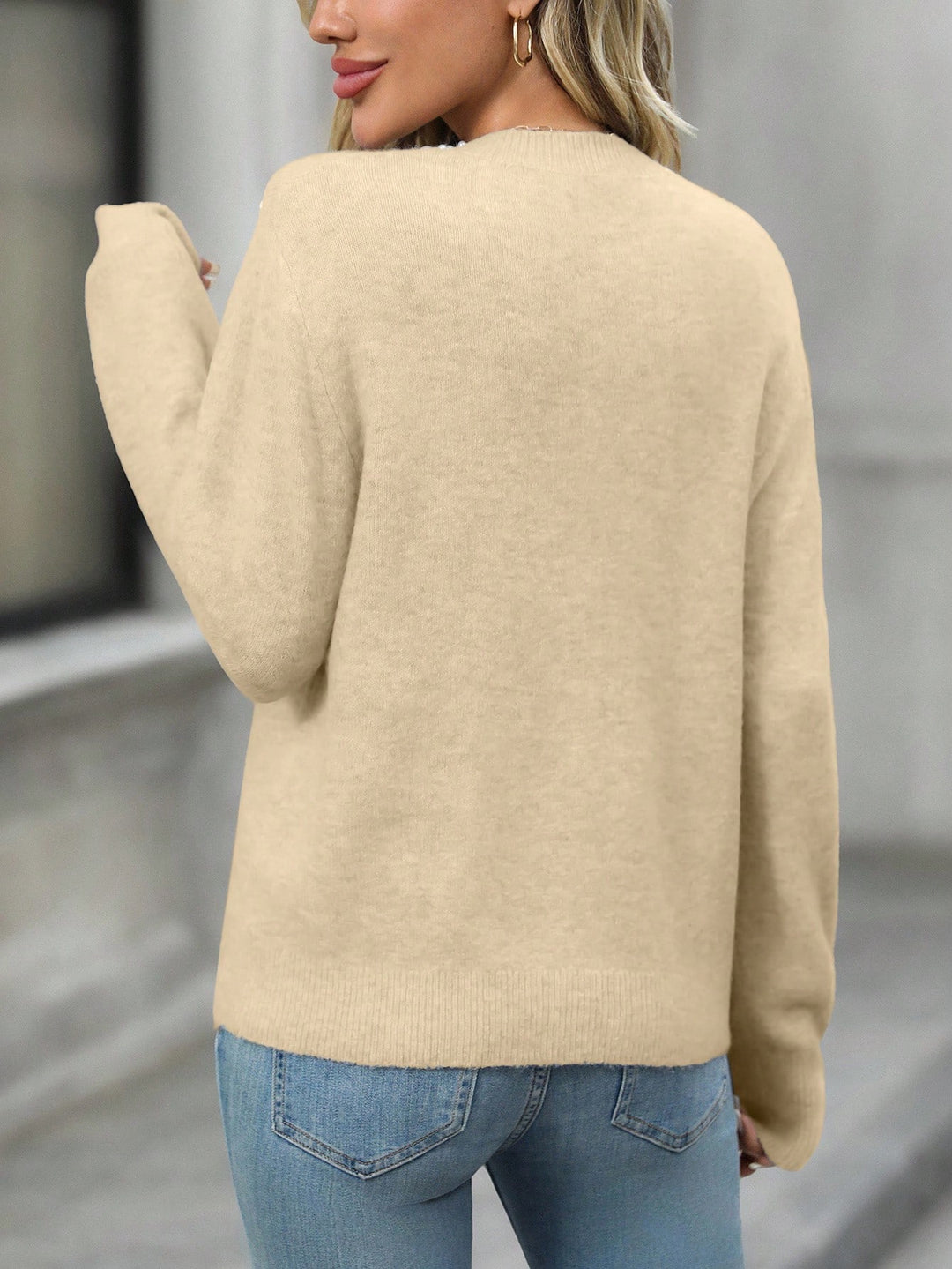 Pulover SHEIN, crem