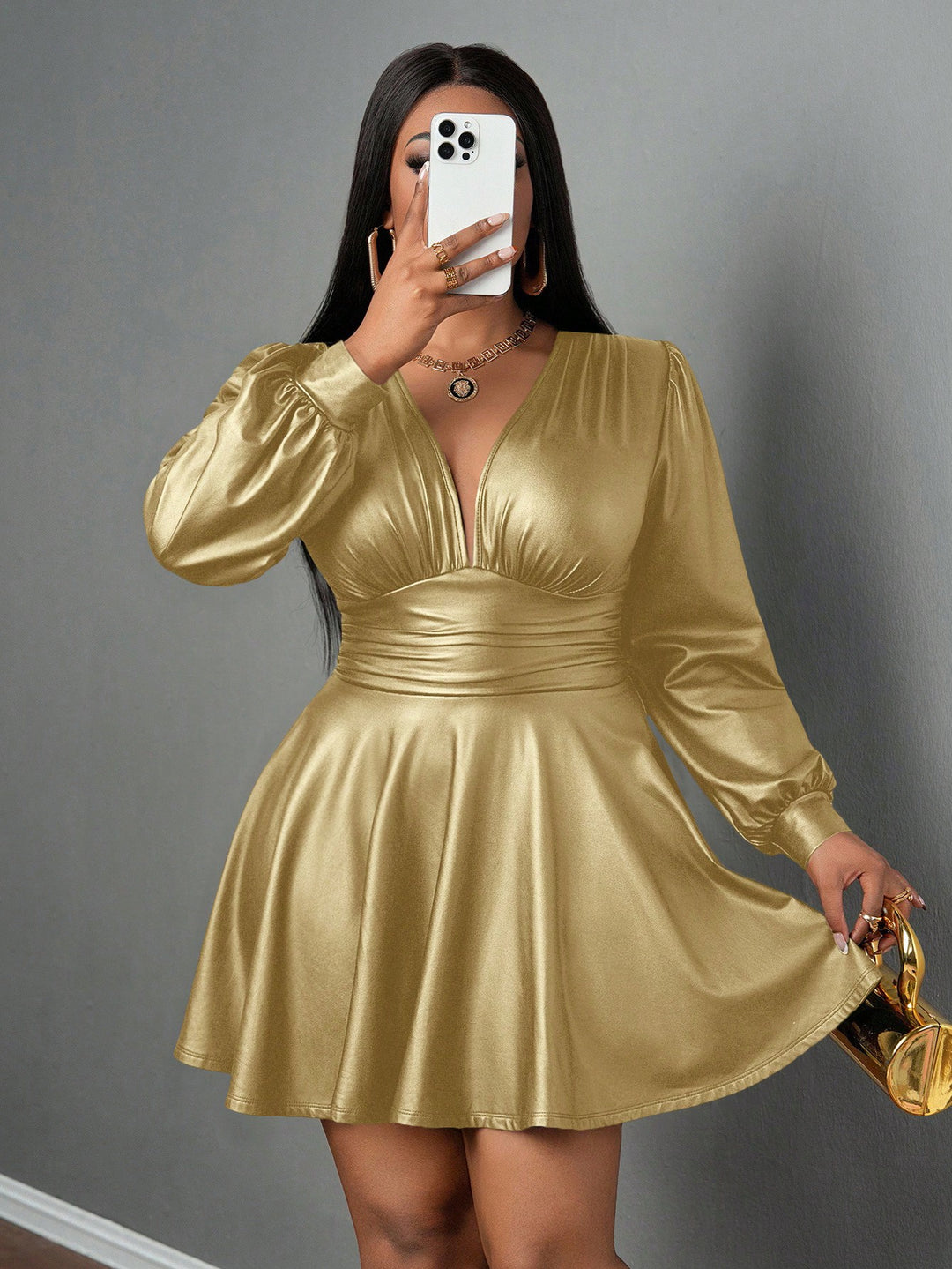 Rochie SHEIN, auriu