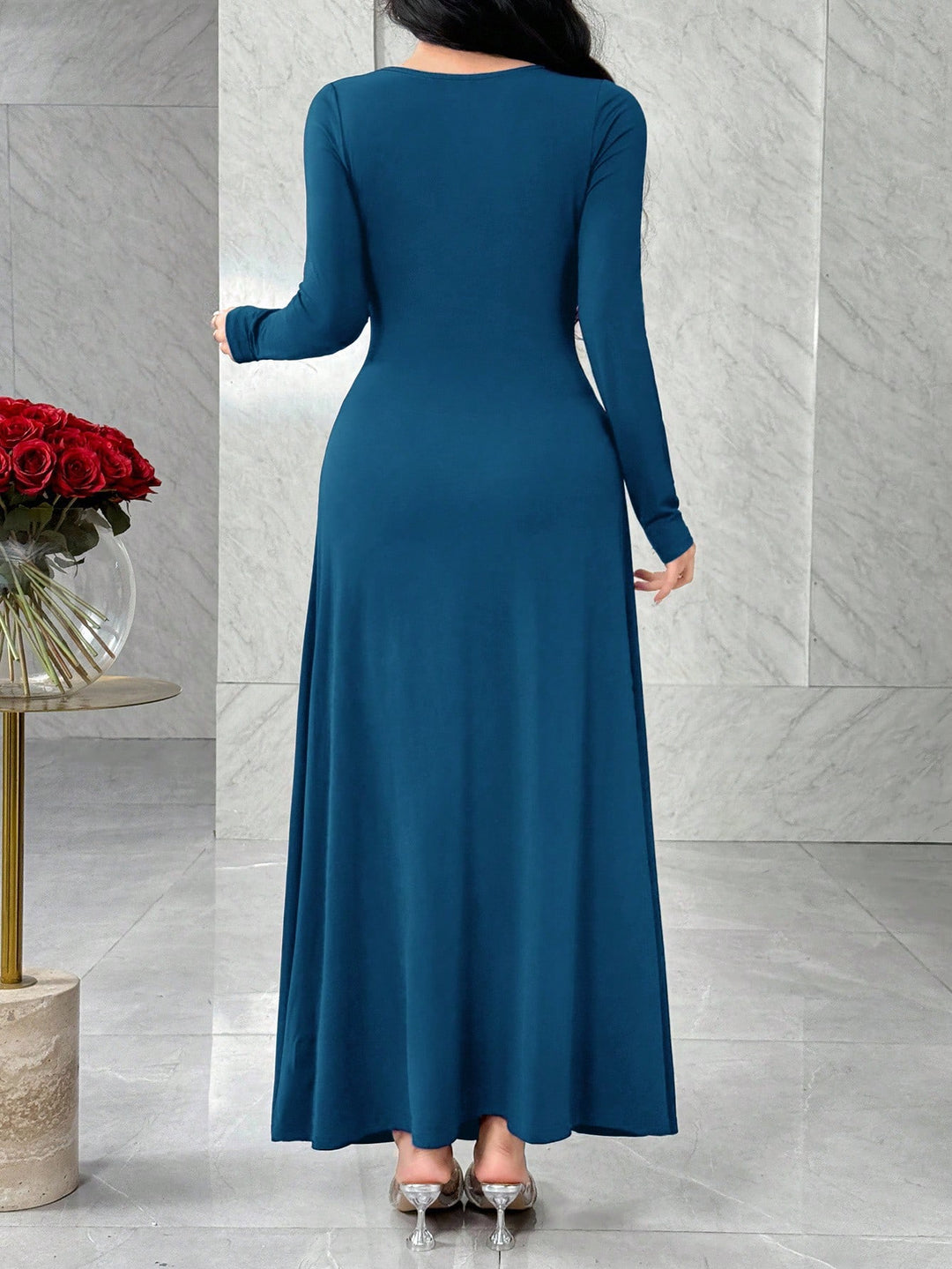 Rochie maxi SHEIN, albastru