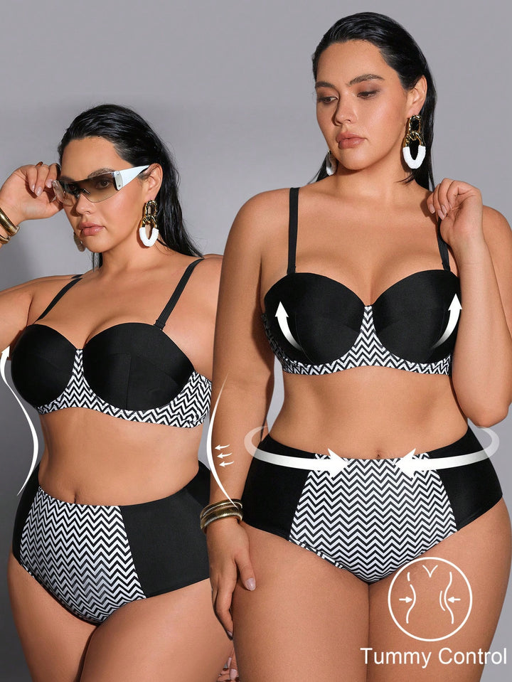Set bikini de baie SHEIN, negru