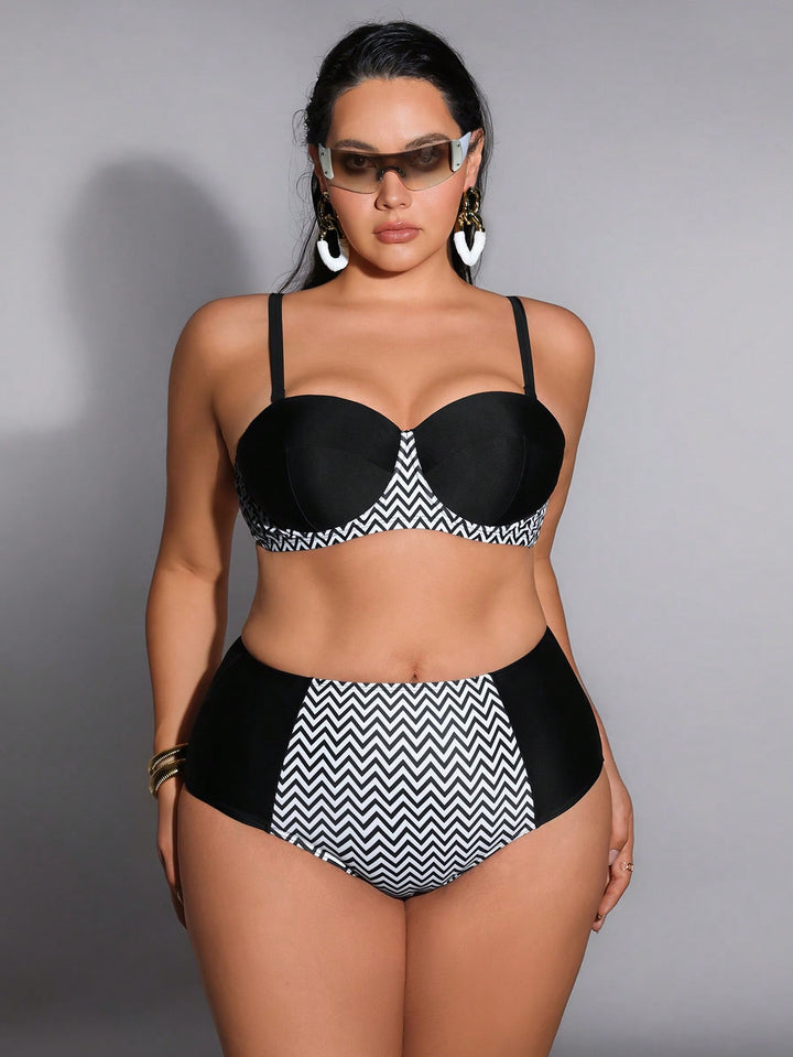 Set bikini de baie SHEIN, negru
