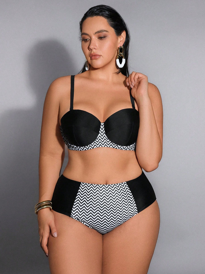 Set bikini de baie SHEIN, negru