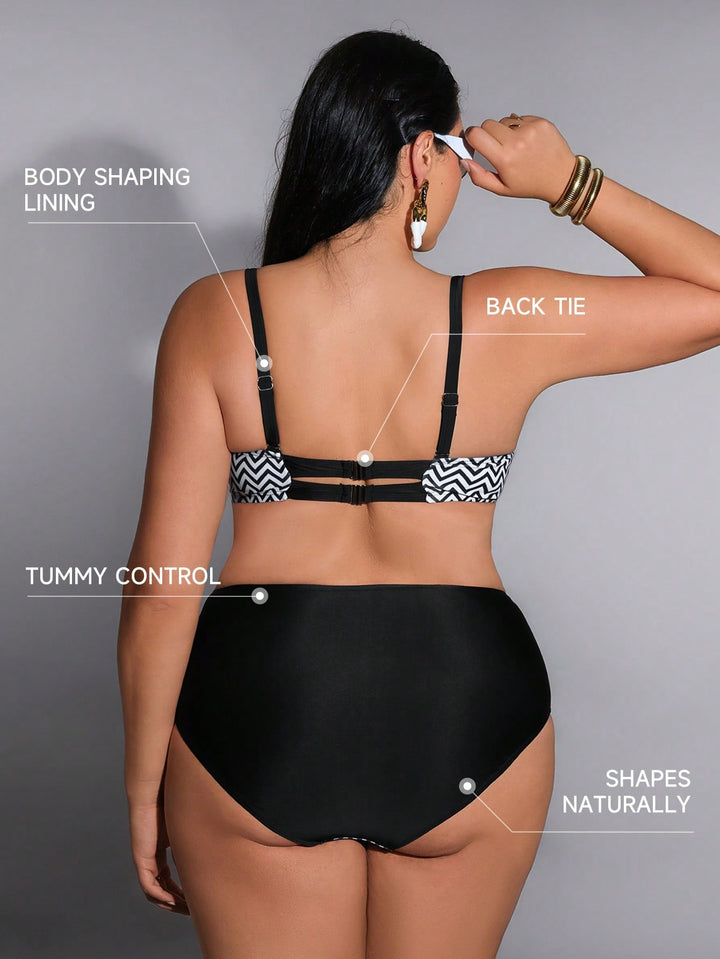 Set bikini de baie SHEIN, negru